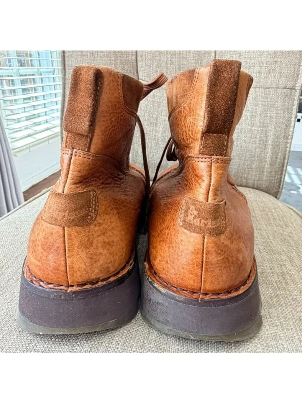 Dr. Martens Vintage Brown Leather Platform Shoes Men’s Size 12